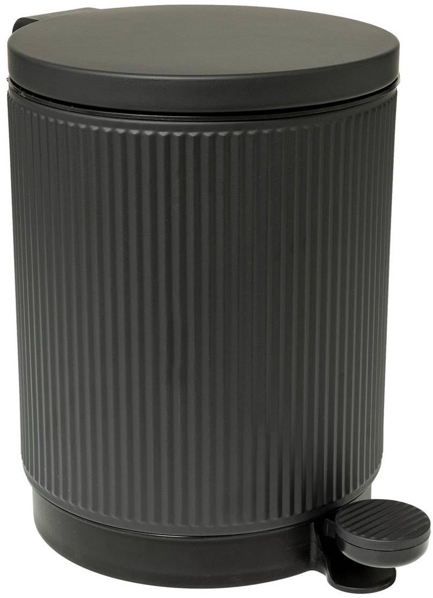 Afvalbak 5 l - Onyx zwart - Slate kleuren - Compact en stijlvol - ShopVlot