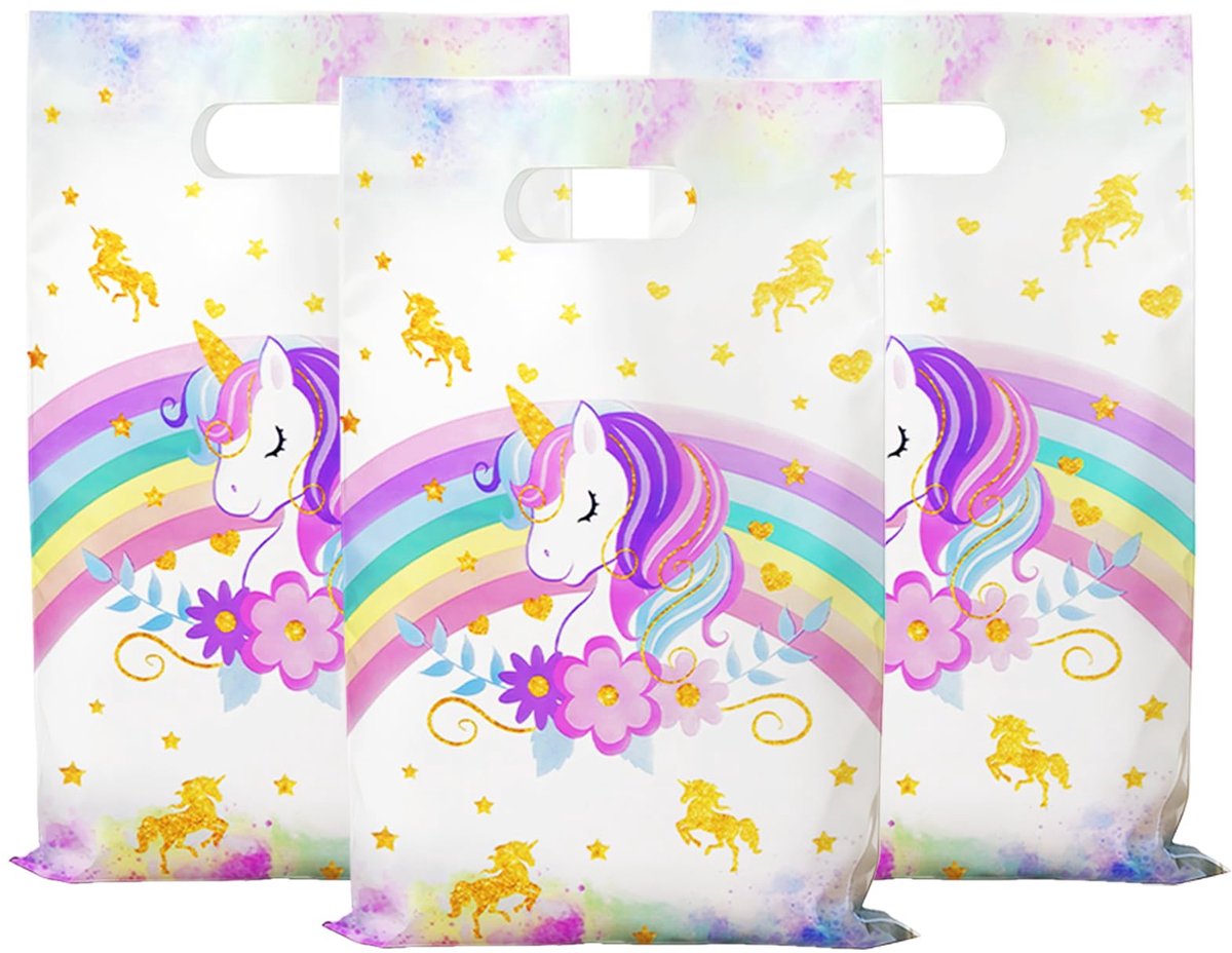Geschenkzakjes 30 stuks - Regenboog - Perfect voor feestjes - Leuke verpakking voor cadeaus - ShopVlot