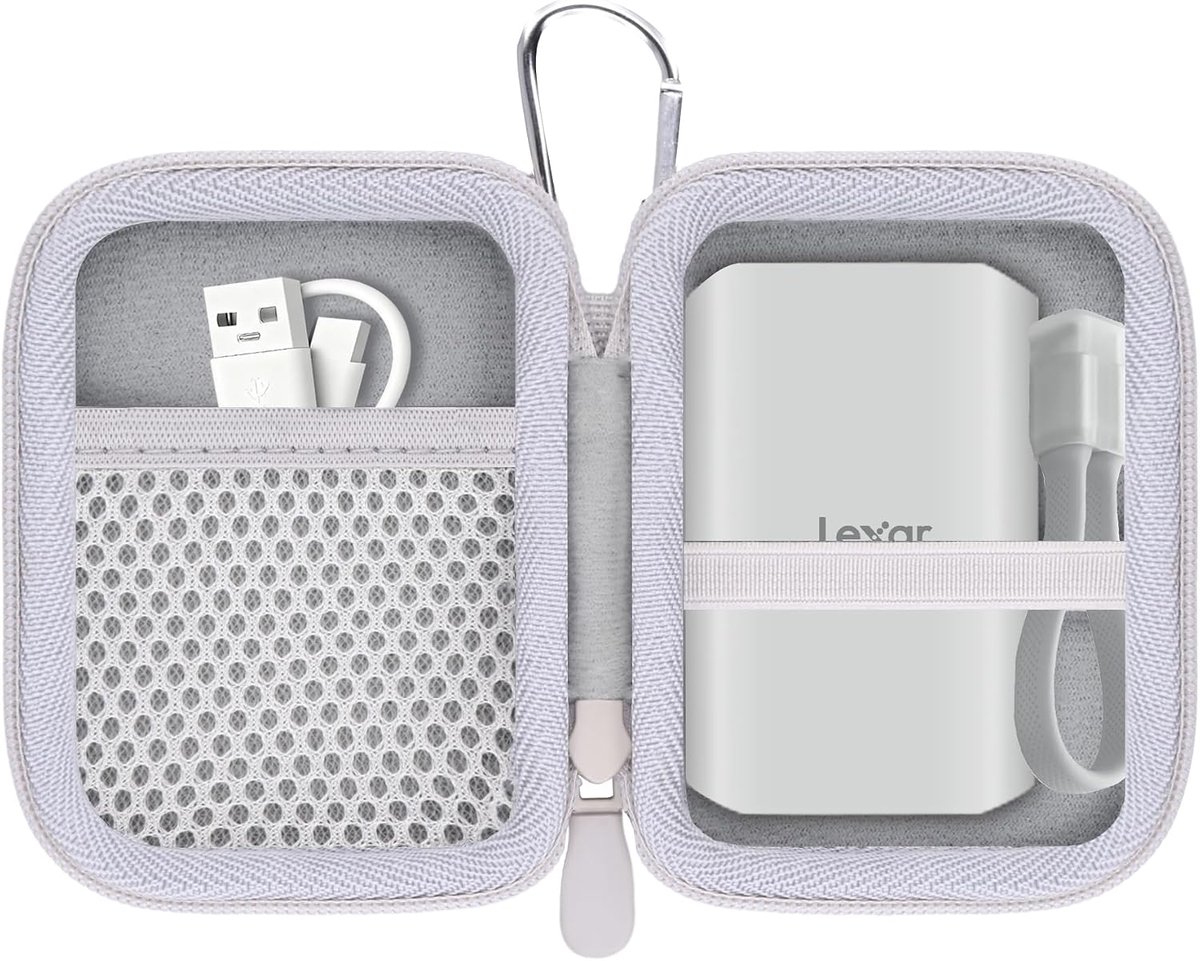 Khanka Case for Lexar TouchLock ES5 ES4 SL500 SL500M 1TB/2TB/4TB External SSD, Storage Case for Lexar - ShopVlot