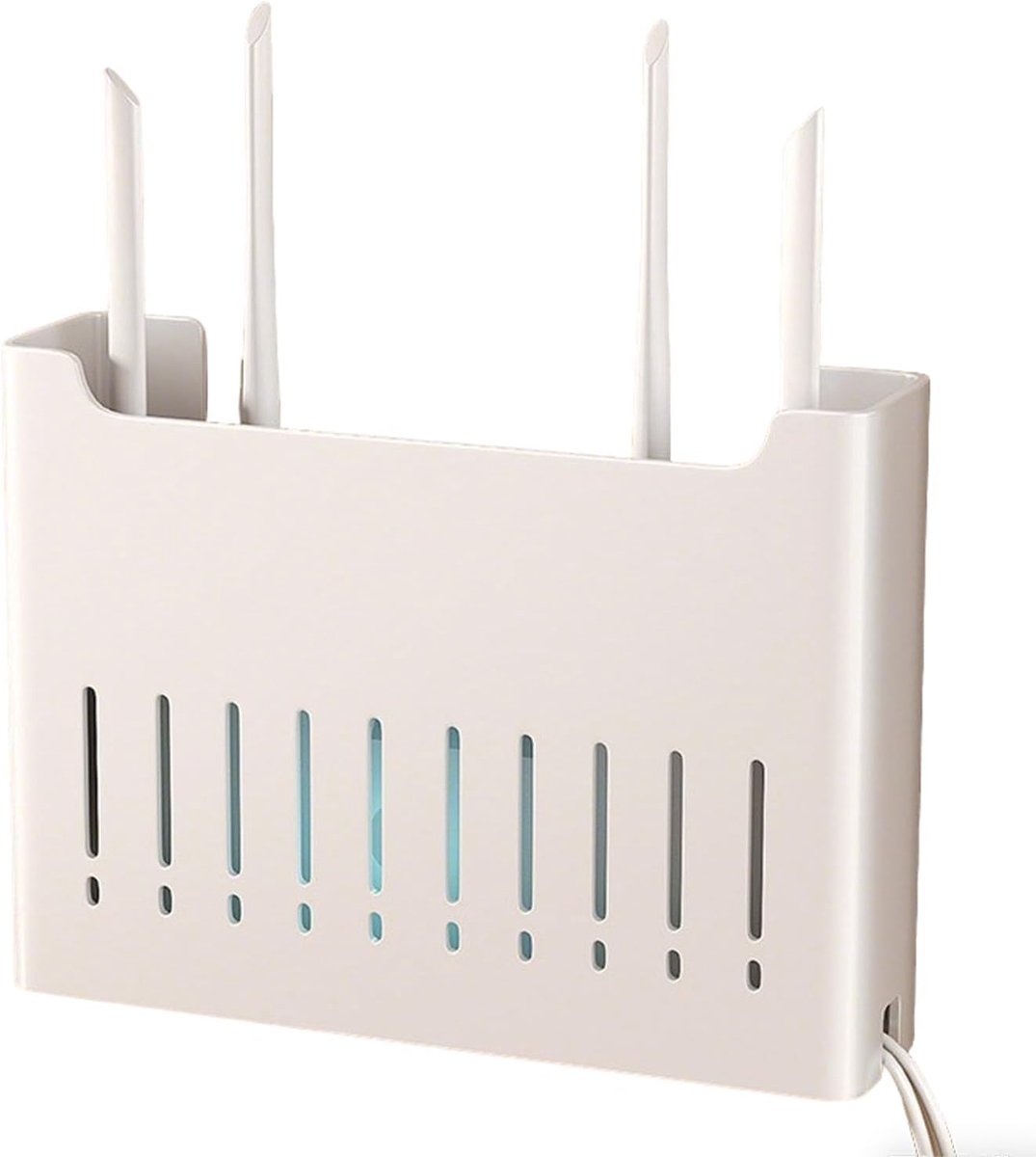 Metalen router opbergdoos wandmontage kabelbeheer opbergdoos zelfklevende zwevende plank van tv-set-top box WiFi - ShopVlot