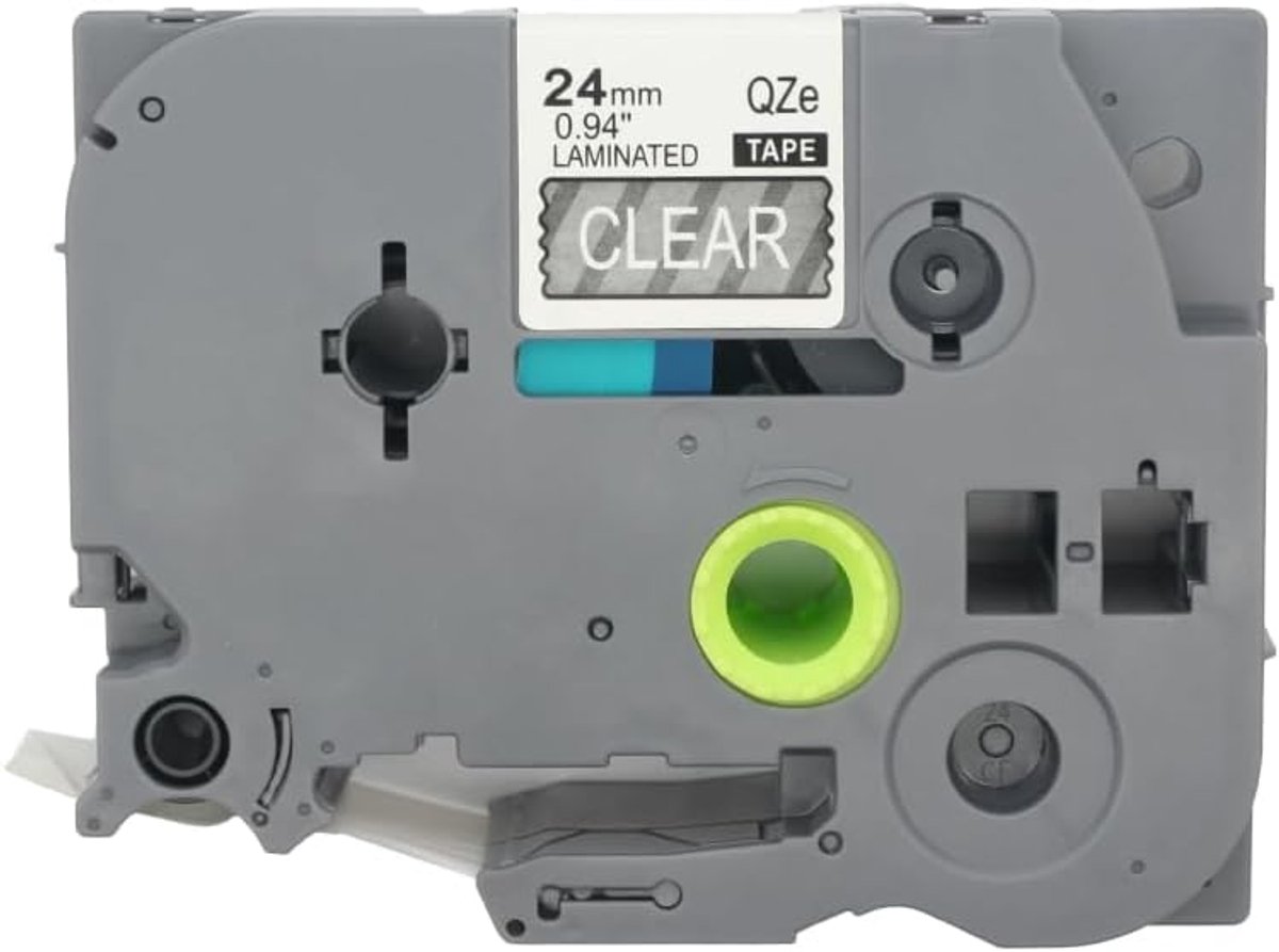 1 Pack White on Clear Laminated Label Tape Compatible for Brother P-Touch Label Printer TZ 155 TZe 155 24mm 1" OPA4155 - ShopVlot
