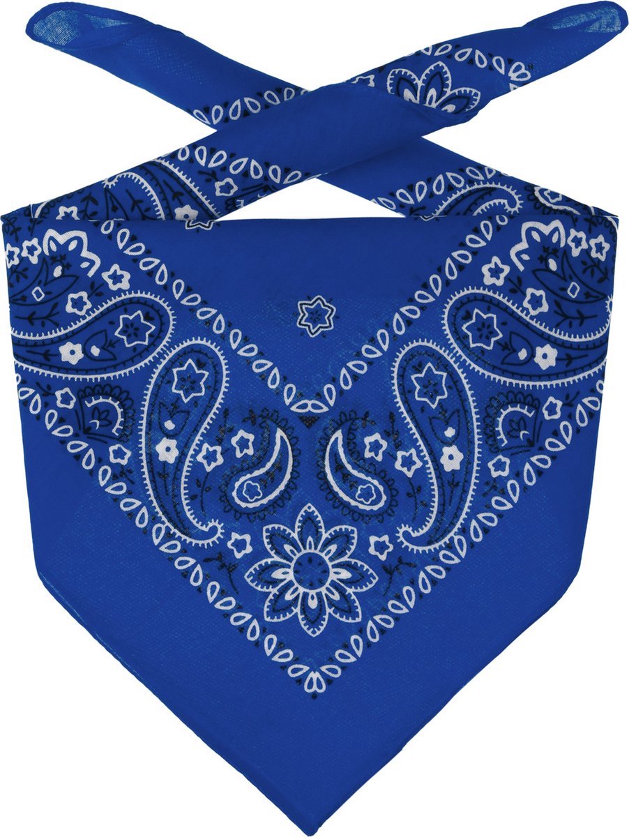 Okado Bandana - Boerenzakdoek - 55 x 55 cm - Blauw