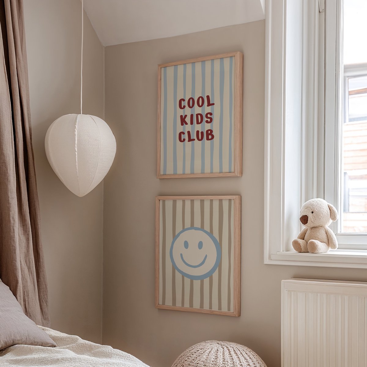 2x Poster kinderkamer meisje / jongen - A3 (29,7 x 42 cm) - Kinderposter - Kinderposters - Wanddecoratie kinderkamer - Muurdecoratie - Poster babykamer - Posters zonder lijst - babykamer decoratie - baby kamer decoratie