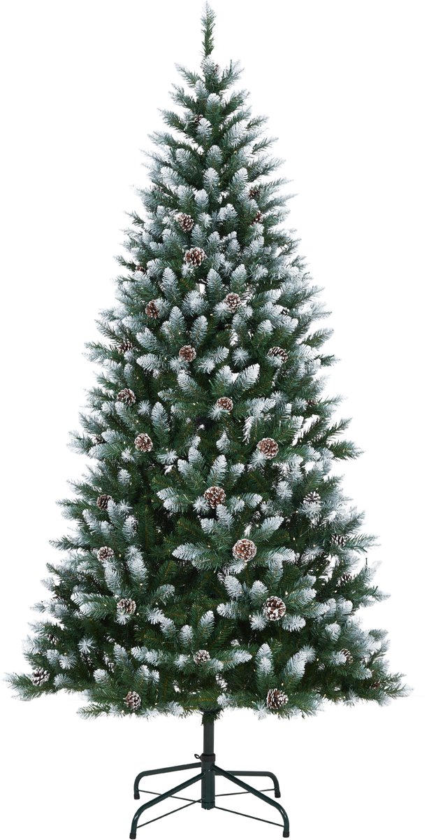 Voorgelichte 270 cm Kunstkerstboom met 250 LED's, Slank Klassiek Ontwerp, 850 Takpunten – Ideaal als Kerstdecoratie
