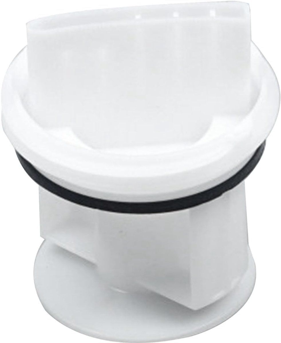 Pumpfilter voor Wasmachine, Lintfilter Geschikt voor Diverse Merken, Vervangt 00647920, 605010, Efficiënt Afvoeren en Reinigen (Wit, 75x63mm)