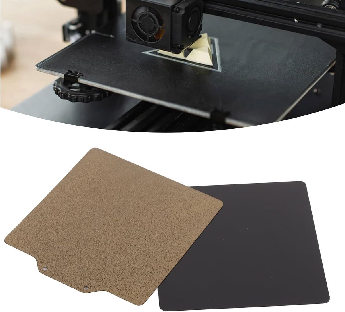 3D Printing Magnetic Plate Double Sided Textured PEI Powder Painted Spring Steel 120x120mm for 3D Printer Accessories - ShopVlot