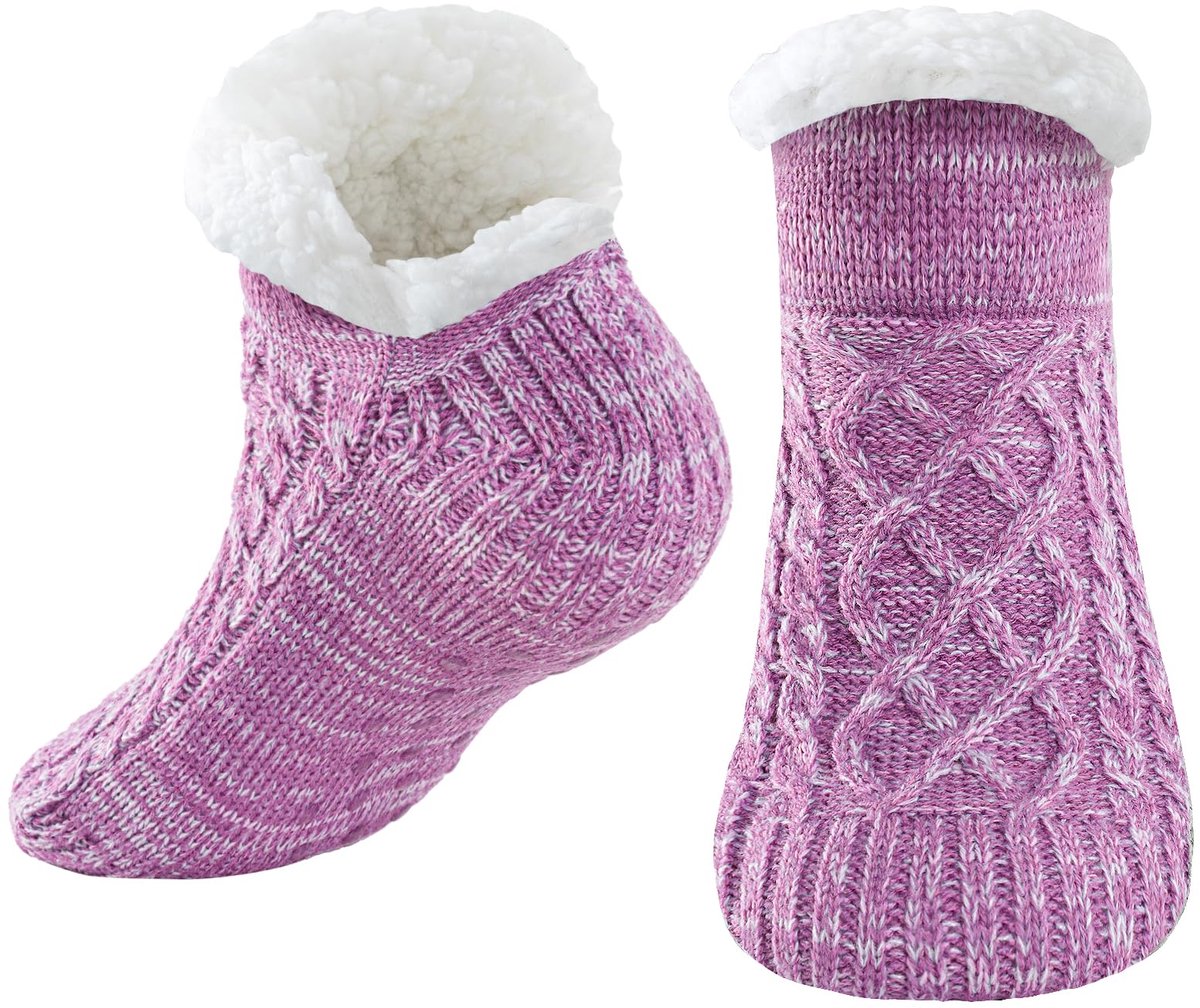 Niorasen Warme Winter Slofsokken Dames Heren met Antislip, Vrouwen Cadeaus - ShopVlot
