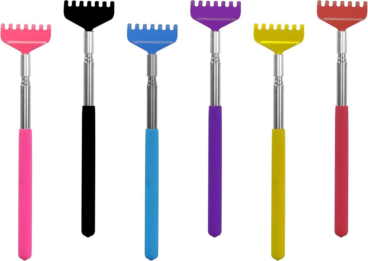 CERRXIAN Portable Extendable Back Scratcher, Telescopic Back Scratcher for Women, Metal Stainless Steel Back - ShopVlot