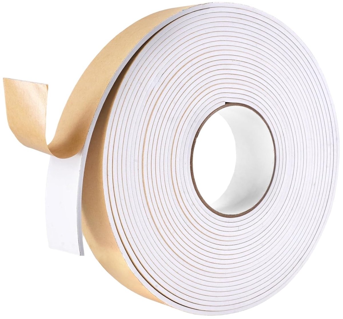 Zelfklevende afdichtingsschuim tape 40mm x 3mm x 10m voor deuren en ramen, geluidsisolatie, stofdicht en schokabsorberend