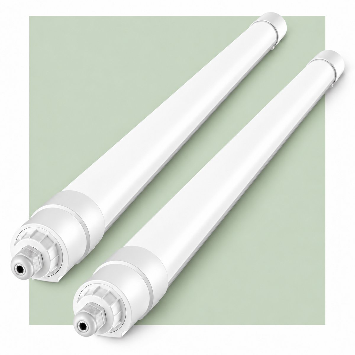 LOVHAUS 2 Stuks LED Balklamp 90 cm - LED TL Armatuur - 30W 3300LM - 4000K - IP68 - Koppelbaar