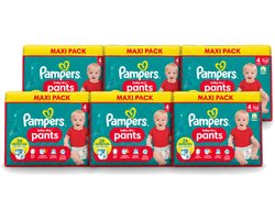 6 x Pampers - Baby-Dry Pants - Luierbroekjes - Maat 4 (9-15 kg) - Extra Droog - 90 Luiers - Voordeelverpakking - 6 stuks