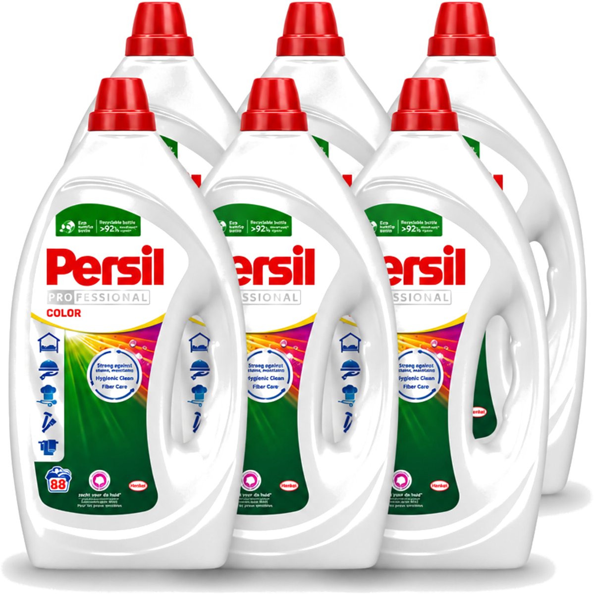 6 x Persil Professional Color - Vloeibaar Wasmiddel - Gekleurde Was - 88 Wasbeurten - Voordeelverpakking - 6 stuks