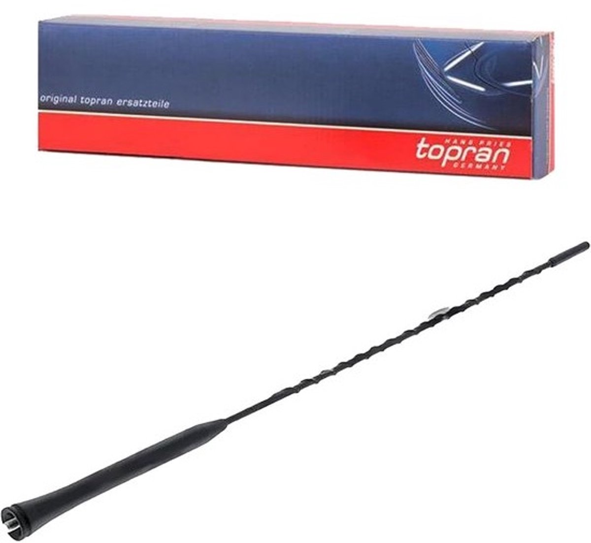 Autoantenne - Korte dakantenne - Voor radio-ontvangst - Universele schroefdraad - 45 cm lang - Zwart
