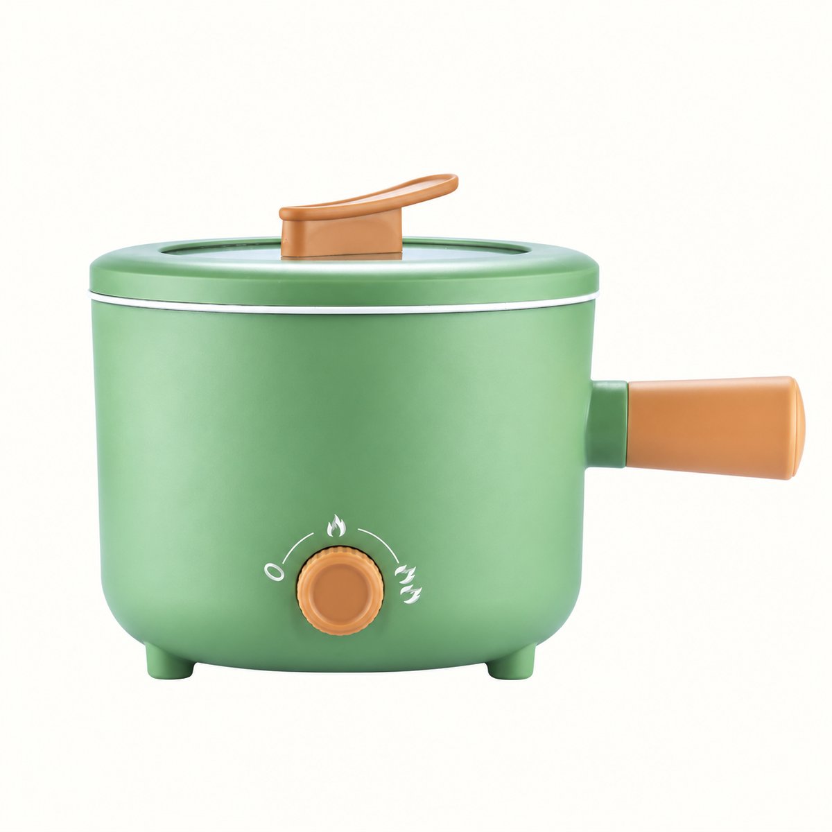 DeltaMerch Hotpot - Multifunctionele Pan - Slowcooker - Rijstpan - Hotpot - Stoompan - 1.8 L - Antiaanbaklaag – 1-2 Pers. - Groen