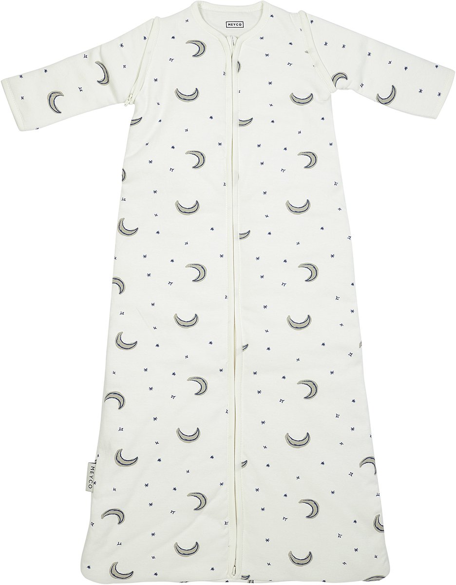 Meyco Baby Slaapzak Winter Moon - afritsbare mouwen - indigo - 60cm - 2.5 TOG