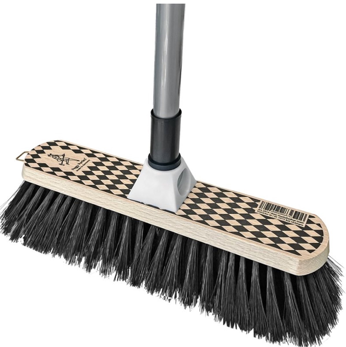 Peggy Perfect bezem met steel Harlekin, hout, PET-borstels, 300 mm