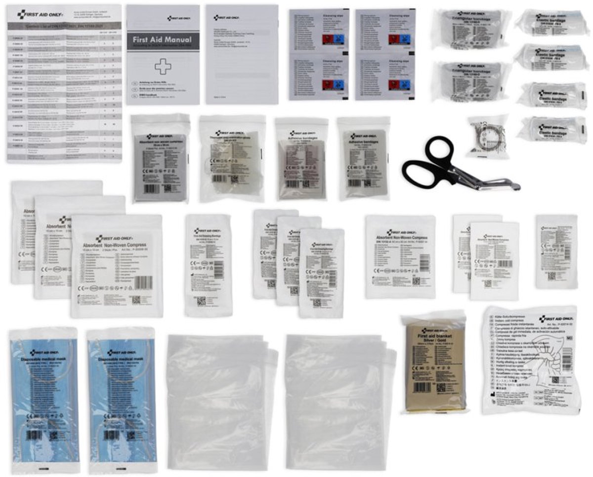 FIRST AID ONLY wandhouder voor verbandkist P-10018, wit kunststoff, voorgeboorde gaten