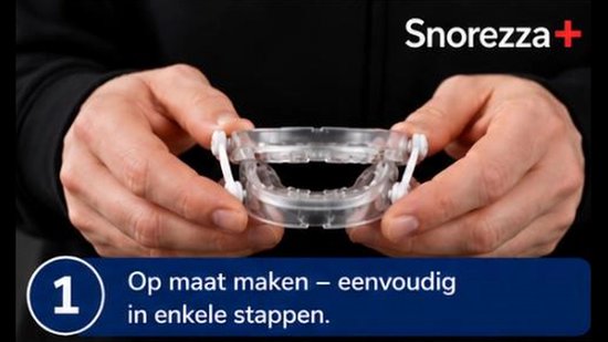 Snorezza+ Anti Snurk beugel – Verstelbare MRA-Snurkbeugel tegen Snurken – Boil & Bite op Maat