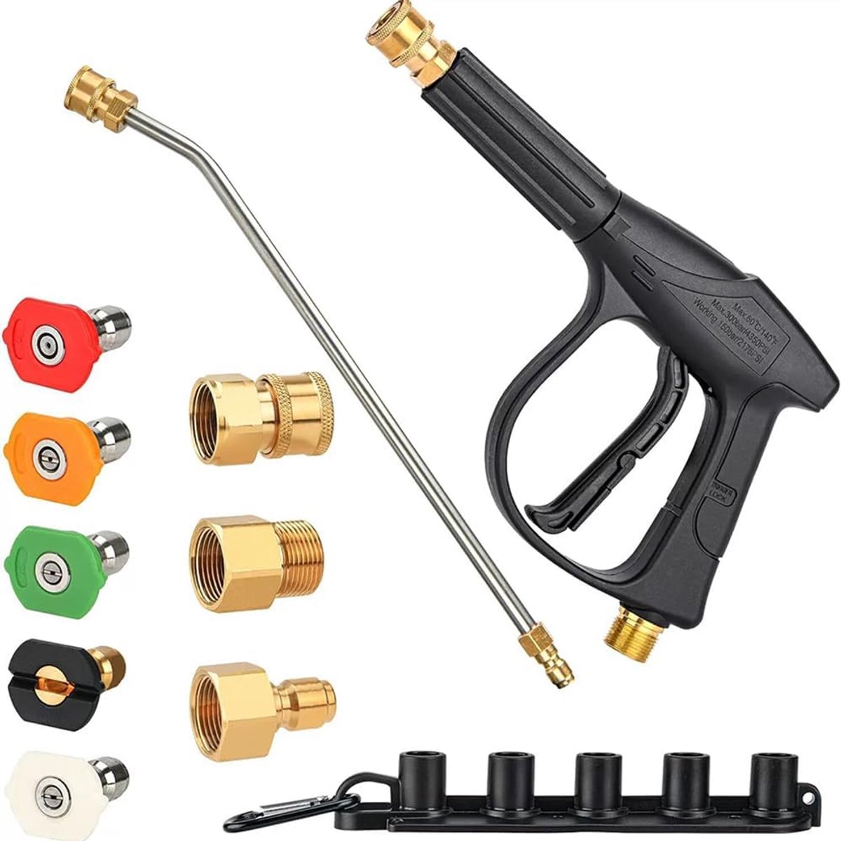 High Pressure Sprayer Gun for High Pressure Sprayer High Pressure Gun 3000 PSI High Pressure Cleaning with Spare - ShopVlot