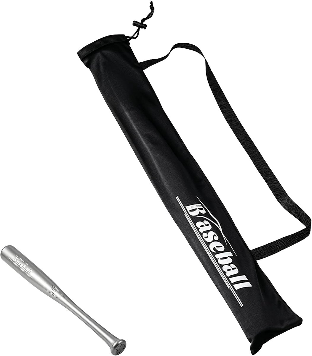 Honkbalknuppel tas 88 cm fleece stof zwart beschermtas - ShopVlot