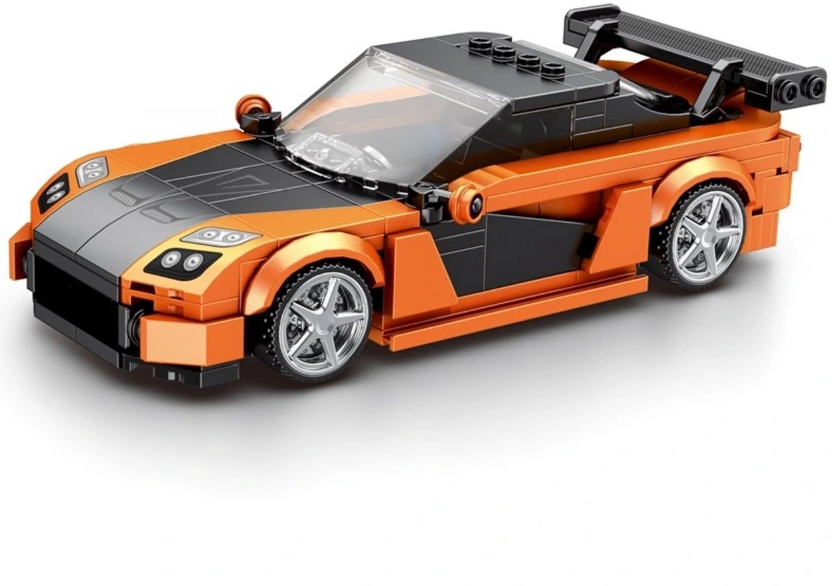 Reobrix 804 Mazda RX7 1:24 bouwset | City fast champions adventure | Creator classic motor bouwpakket | Technic speelgoed ideas voor volwassenen | Icons furious speed auto | Technische bouwdoos met 367 bloks
