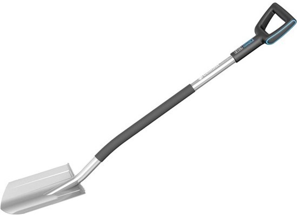 Tuinspade - graafschep schop - tuinieren graafwerk - opvouwbaar lichtgewicht - 1230mm - zwart blauw
