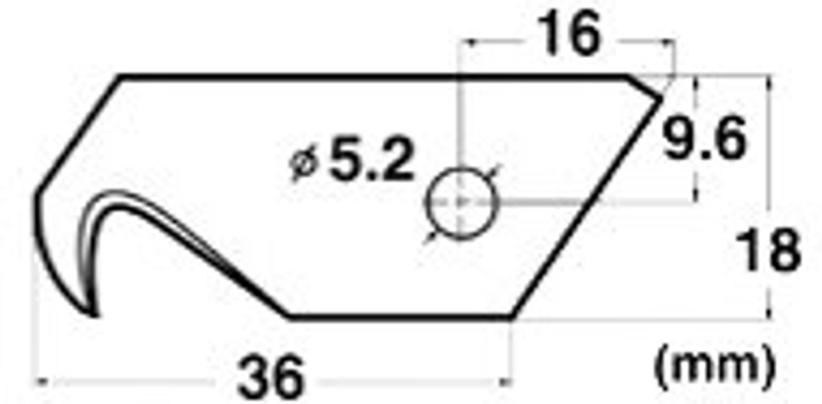NT Cutter reservemessen BSL-21P, 18 mm, 3 stuks