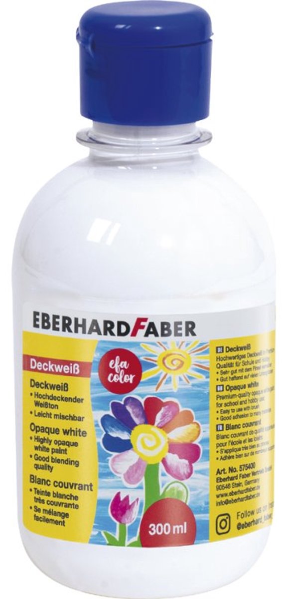 EBERHARD FABER dekkende witte verf, 7,5 ml tube