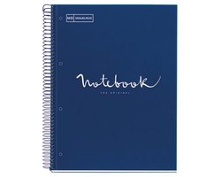 MIQUELRIUS collegeblok Notebook Emotions, A5, lichtblauw geruit, 120 vel