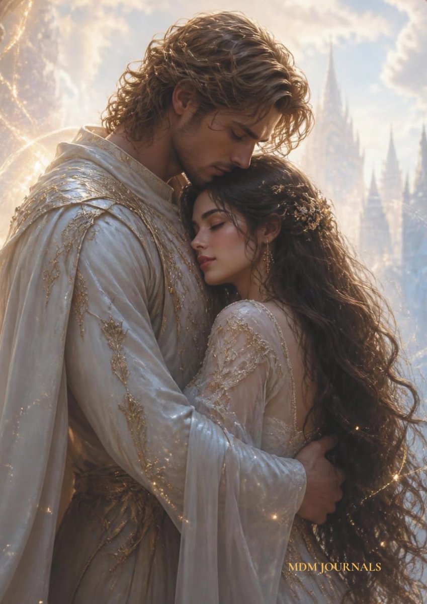 Heavenly Lovers Notebook: A Fantasy Romance Journal, 300 Lined Pages, A4 Size (8.27" x 11.69") - ShopVlot
