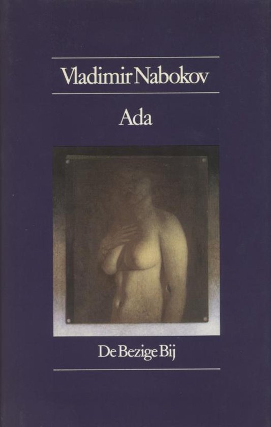 Boek "Ada" van Vladimir Nabokov, met op de kaft een schilderij van een borstbeeld.