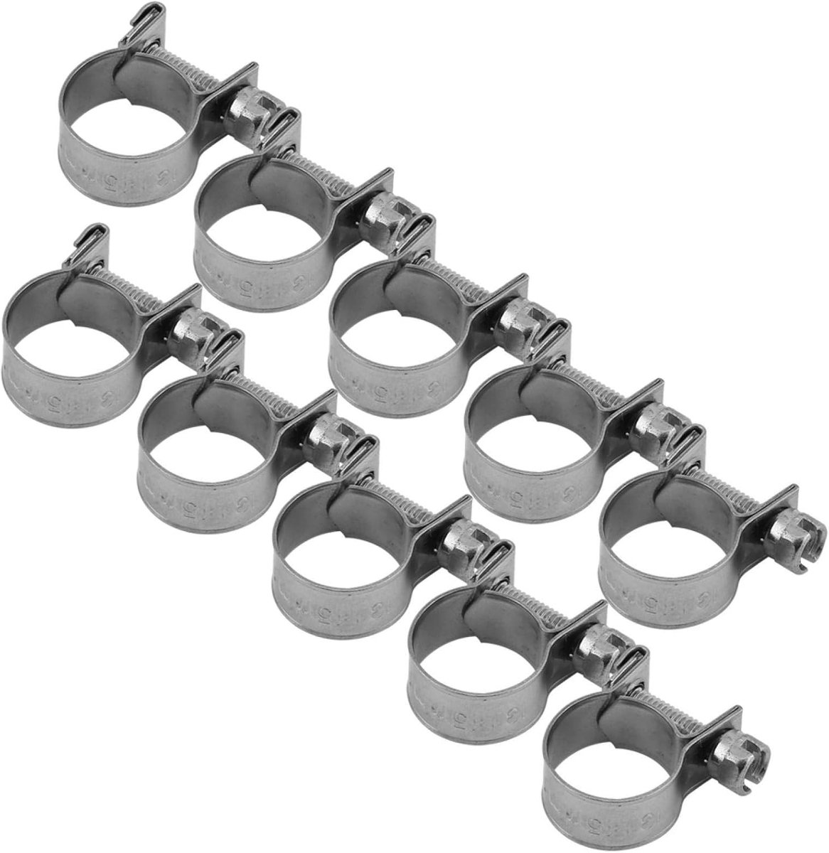 10pcs Hose Clamp Mini Fuel Line Pipe Hose Clamp Stainless Steel Hose Closure For Air Hose Water Pipe Fuel Hose - ShopVlot