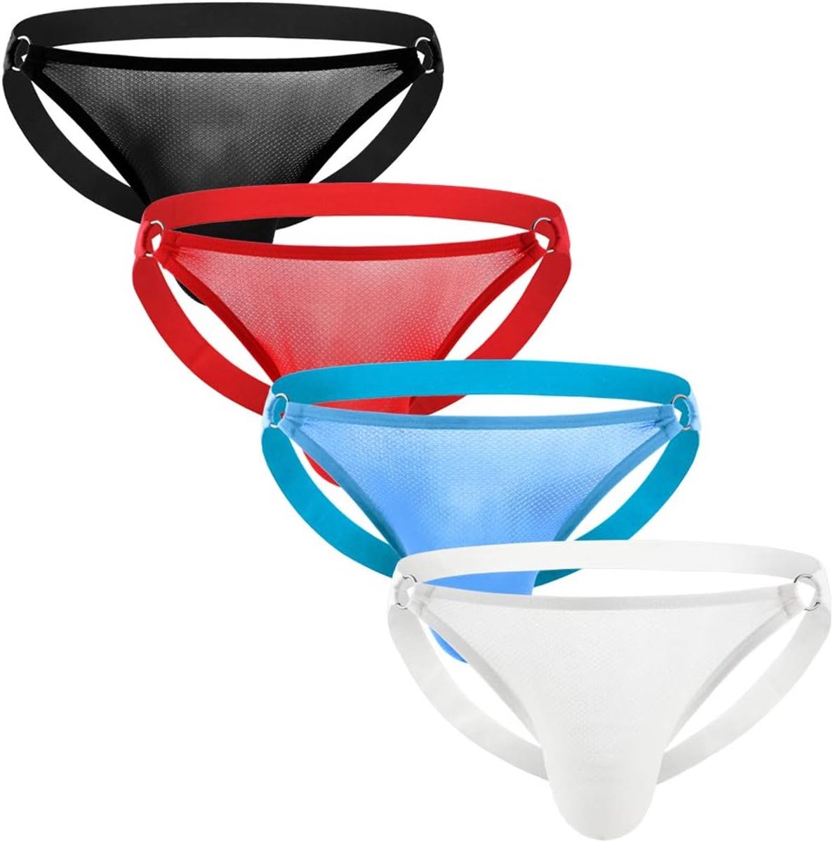 Jockstrap heren micro mesh - ademend - met metalen ring - optimale ondersteuning - ShopVlot