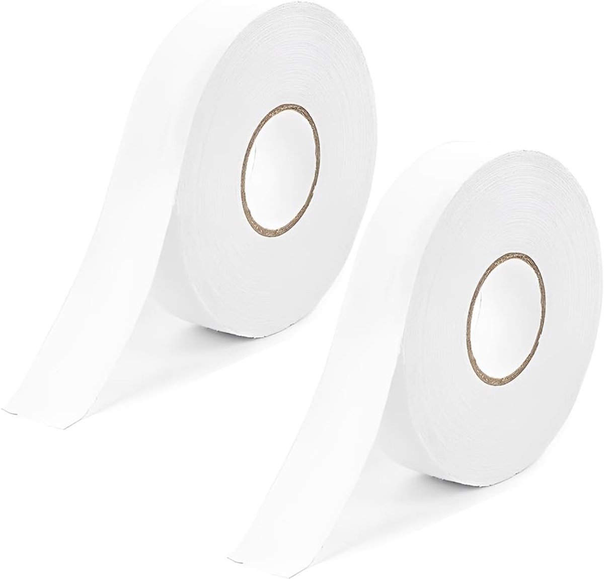 Hockeyband, 2 rollen van 50 m, antislip en waterdichte band, 2,5 cm x 250 cm, wit, voor hockeysticks en uitrusting - ShopVlot