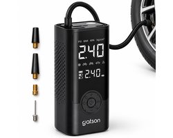 Gatson Luchtcompressor - Bandenpomp - Powerbank - Voor Auto, Motor, Fiets, Bal en Luchtbed - Compressor - Elektrische Fietspomp - Luchtpomp