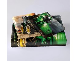 Leleyouzer 3D-beddengoedset met tractorpatroon, 200 x 200 cm, dekbedovertrek voor kinderen en jongens, zacht en - ShopVlot