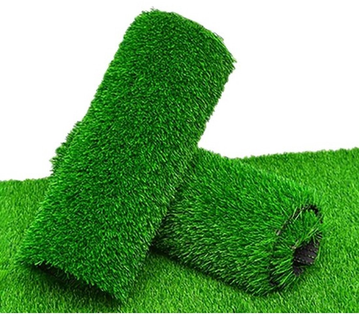 Rol kunstgras - Kunstgazon - Tapijt - Voor tuin en balkon - Hoge dichtheid - Drainage - 1 x 15 m - Groen