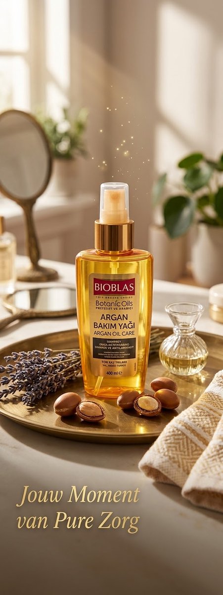 Bol.com Bioblas Botanic Oils Argan Haarolie Spray - 100 ml - Voedende Arganolie voor Droog en Beschadigd Haar - Alle Haartypes -... aanbieding