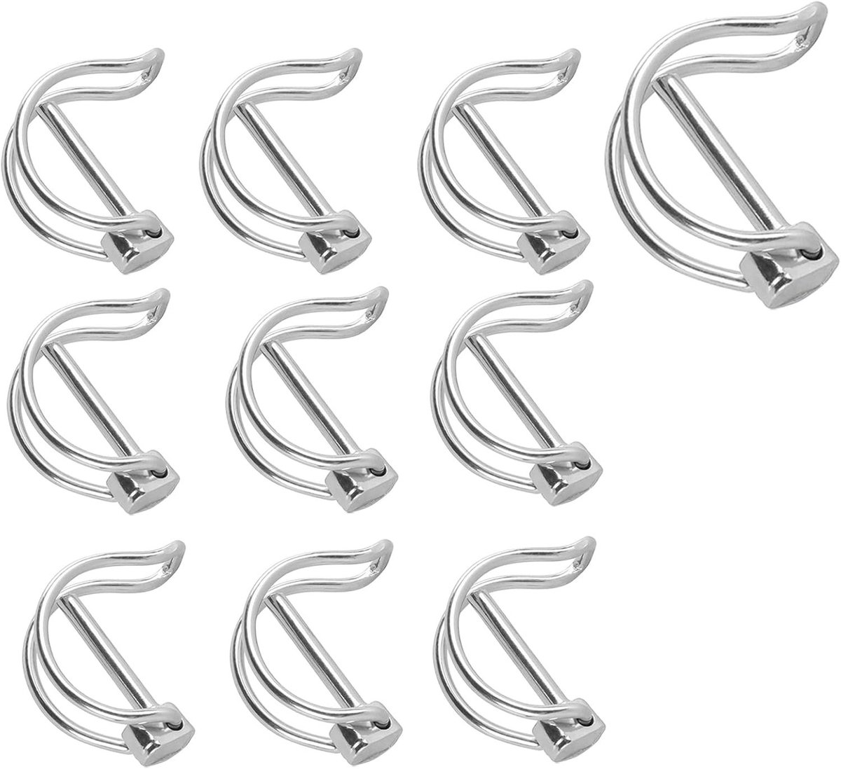 Set van 10 Tubulaire Vouwplinten met Lock Splint en 8 x 45 mm Fuse Pin voor Tuin en Boerderij, Ideaal voor Buitengebruik