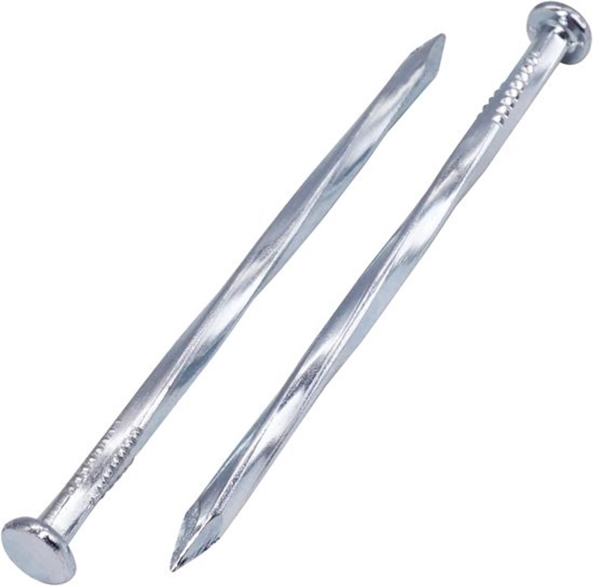 Vierkante stalen nagels - Gedraaide houtnagels - Voor houtconstructies - Verzinkt oppervlak - 3.0 x 70 mm