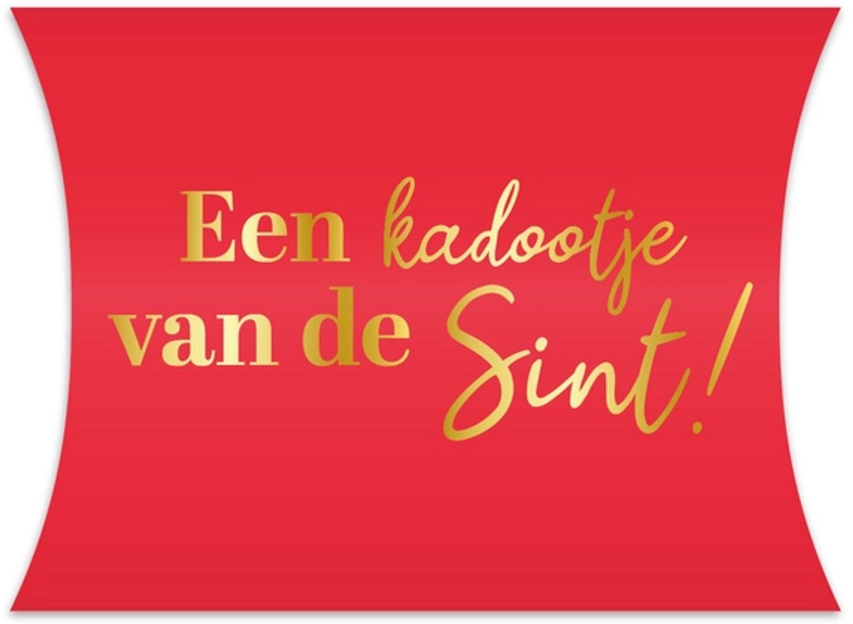 Sinterklaas verpakking - Gondeldoosje- Uitdeelzakjes - Sinterklaas doosje Een kadootje van de sint -set van 10 stuks