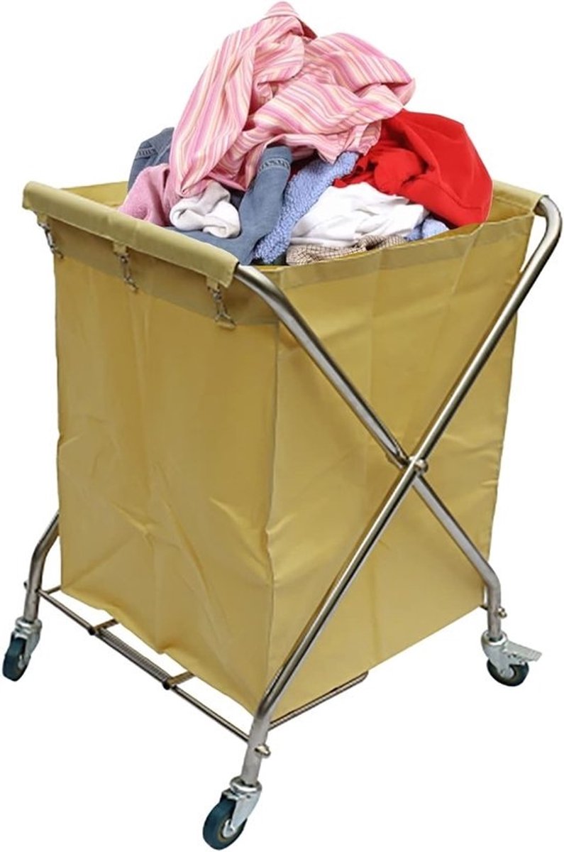 Vervangende waszak - Opbergzak waswagen - Wassen en opbergen - Waterdicht Oxford-materiaal - 1 stuk - Beige