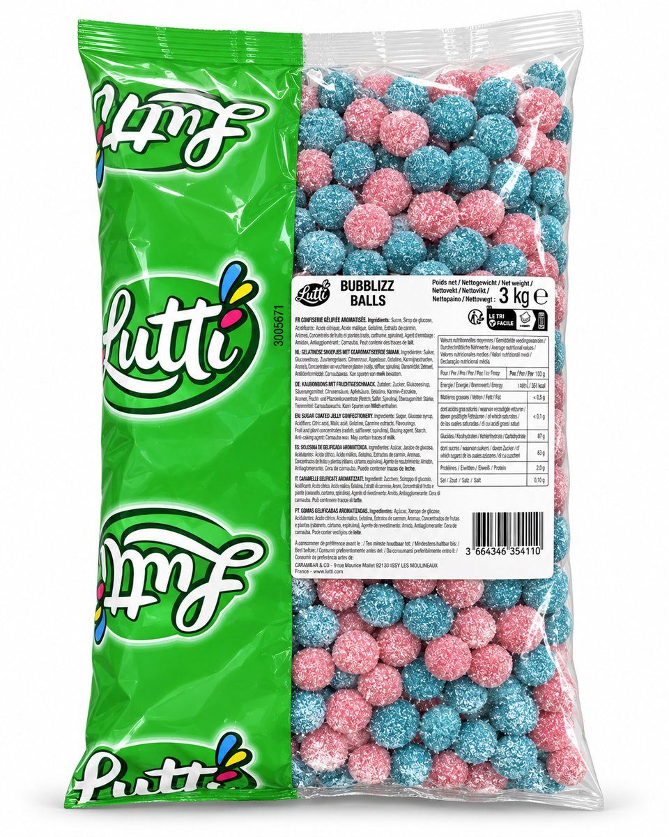 Lutti Bubblizz Fizz Balls 3kg