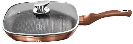 Berlinger Haus Grillpan 28cm Rose Gold - Anti-aanbak, Inductie