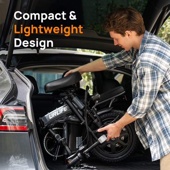 F1L E-bike - 40km actieradius - 48V 7.5Ah accu - Topsnelheid 25 km/u - Maximale belading: 120 kg - grijs — afbeelding 3