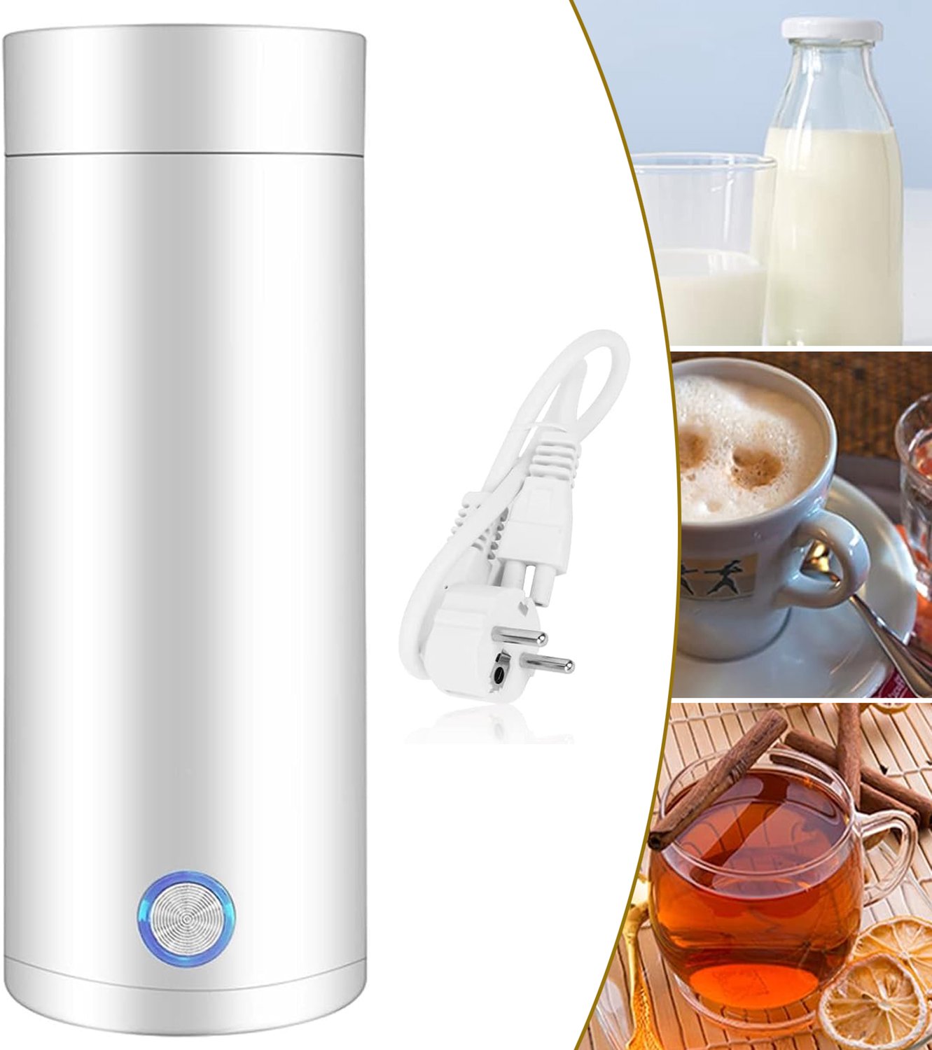 400ml Reiswaterkoker - Draagbare Elektrische Waterkoker - Kleine Waterkoker Voor Kantoor En Hotel - Automatische Uitschakelbeveiliging