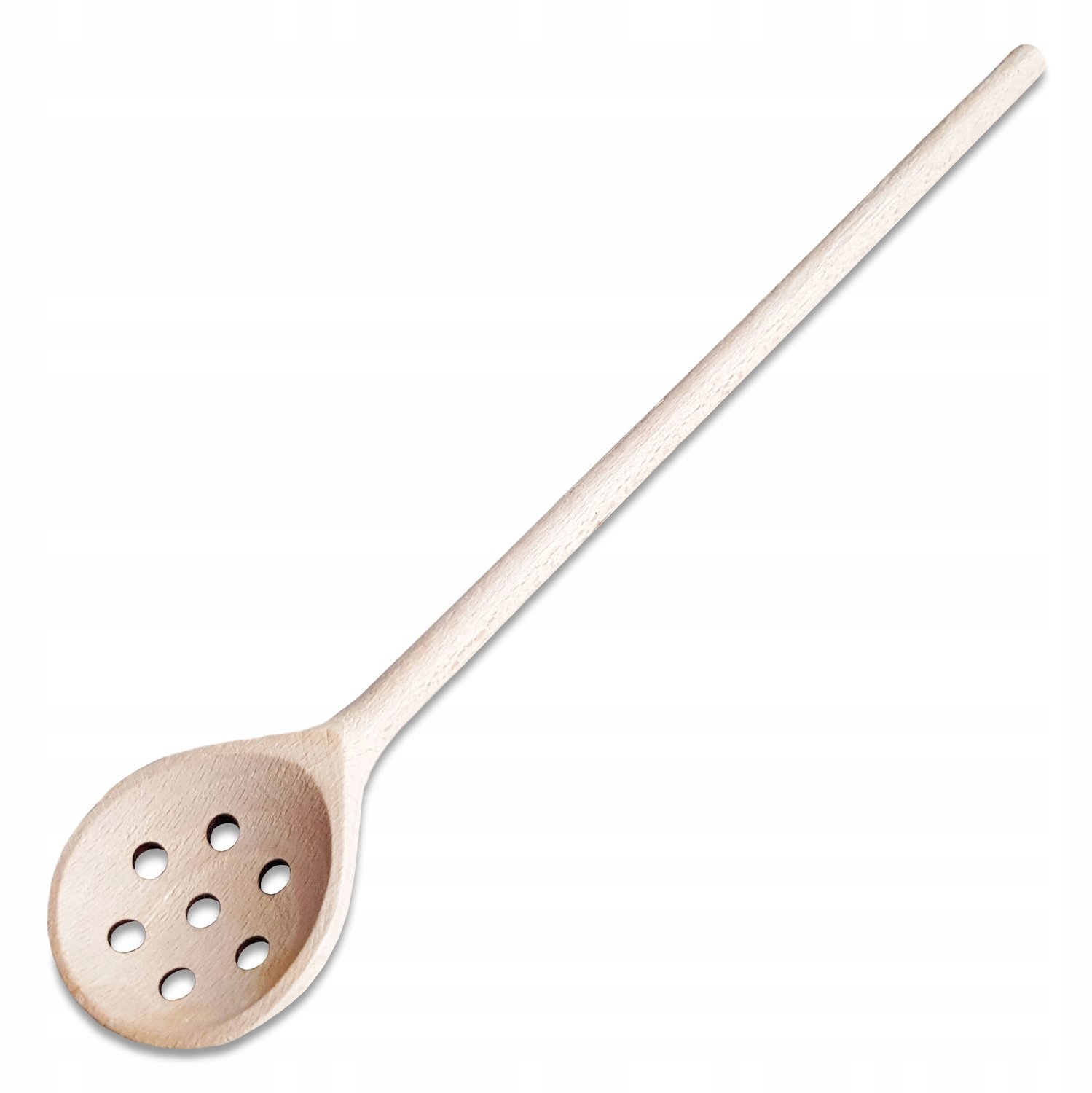 Houten Soeplepel met Gaten - 30cm Beukenhout