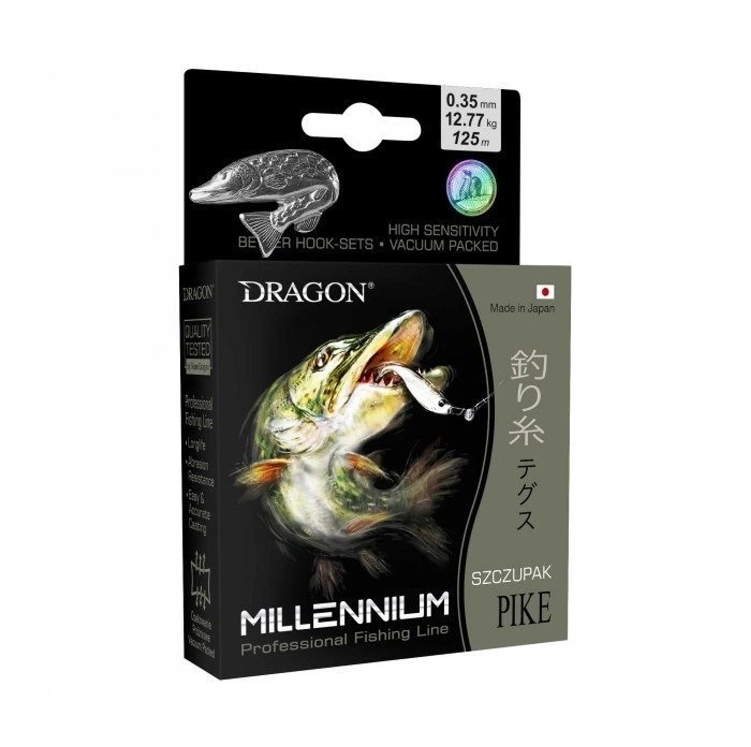 Dragon Millenium Szczupak Vislijn 0.35mm 125m Olijfgroen