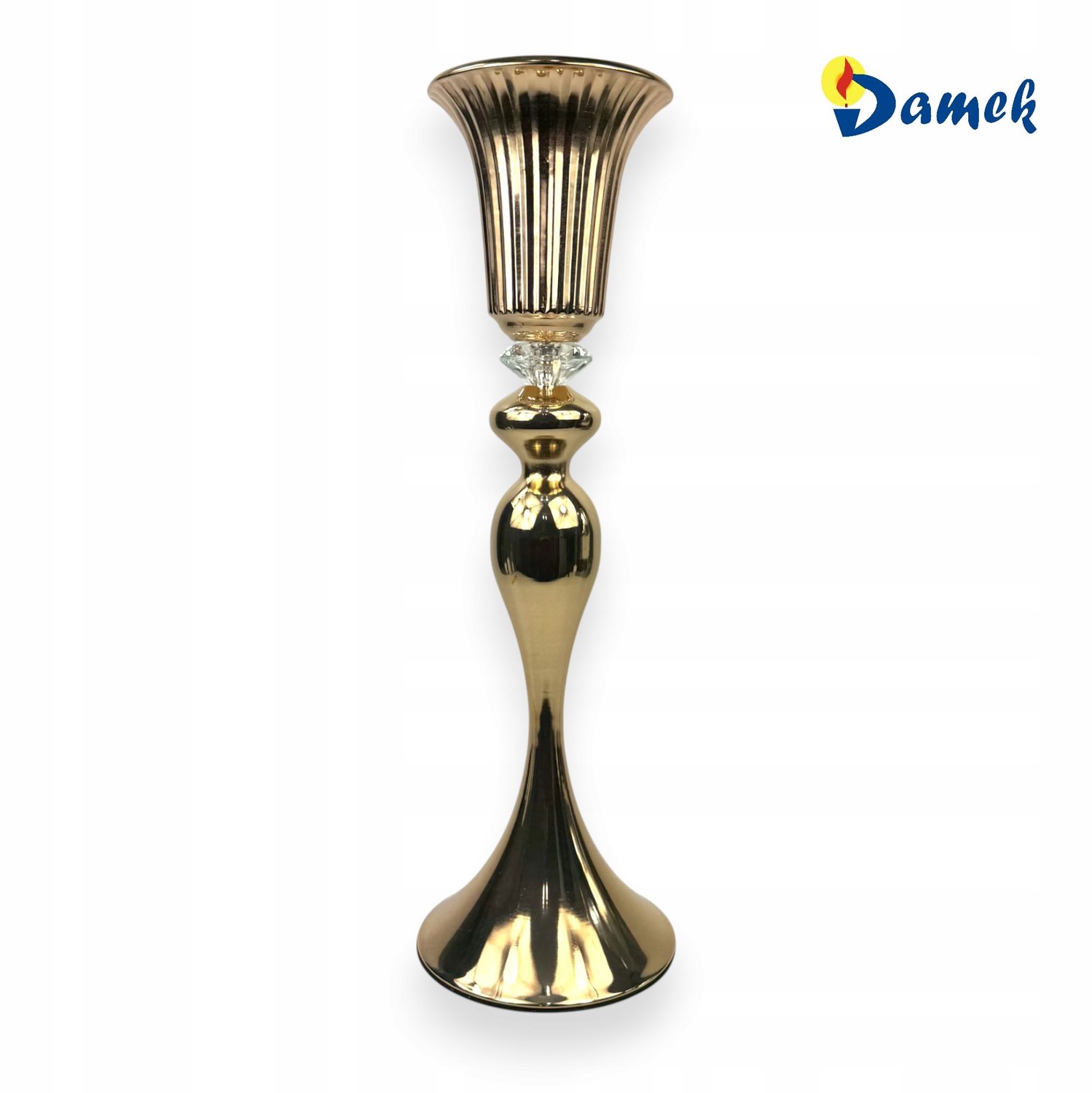 Gouden Glamour Kandelaar 55cm met Kristal - Luxe Decoratie