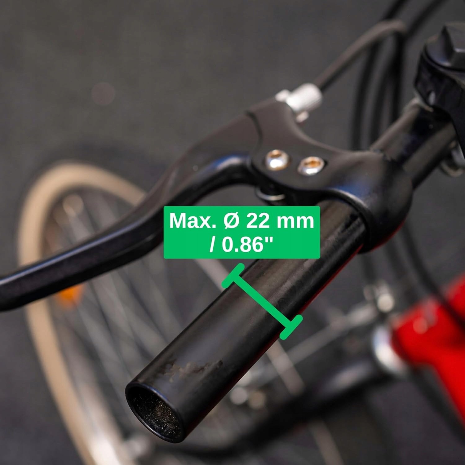 Roze Antislip Fietshandvatten Ø22mm Rubber 10cm